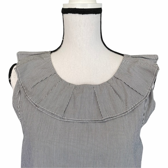 Tibi Striped Ruffle Top - Picture 5 of 8